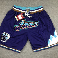 Utah Jazz Purple Vintage Basketball Shorts