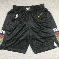 Men's Denver Nuggets Black City Edition Basketball Shorts1