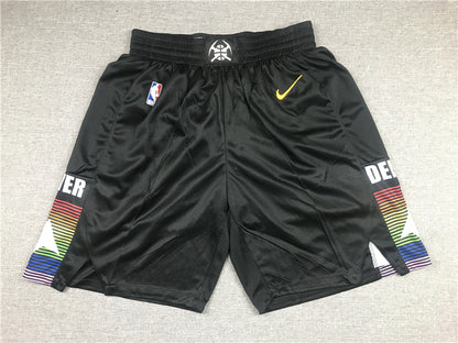 Men's Denver Nuggets Black City Edition Basketball Shorts1