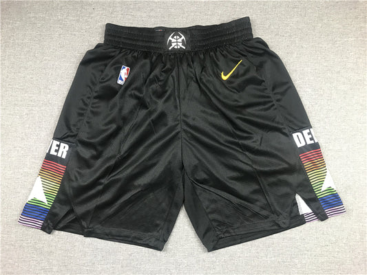 Men's Denver Nuggets Black City Edition Basketball Shorts1
