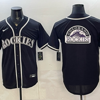 Men's Colorado Rockies Fashion Limited Black Out Jersey
