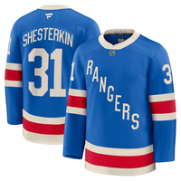 Men's New York Rangers Igor Shesterkin #31 Fanatics Blue Centennial Premium Jersey