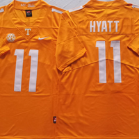 Men's Tennessee Volunteers Jalin Hyatt #11 Orange Player Game Jersey