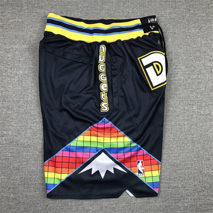 Men's Denver Nuggets Navy City Edition Basketball Shorts1