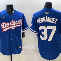 Men's Los Angeles Dodgers Teoscar Hernandez #37 Royal Game Player Jersey