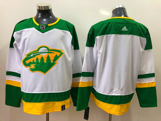 Men's Minnesota Wild White Blank Jersey1