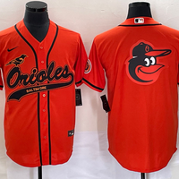 Men's Baltimore Orioles Orange Replica Player Jersey1 Joint Edition