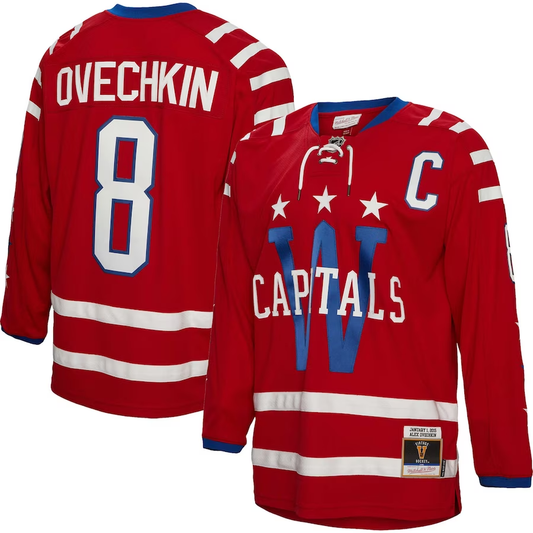 Men's Washington Capitals Alexander Ovechkin #8 Red Player Jersey1