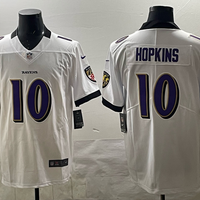Men's Baltimore Ravens DeAndre Hopkins #10 White Player Game Jersey