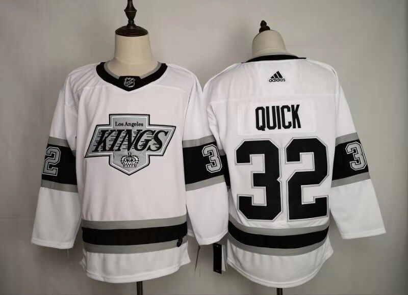 Men's Los Angeles Kings Jonathan Quick #32 White Breakaway Jersey1