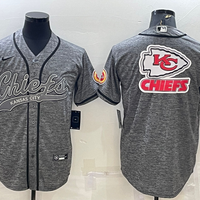 Men's Kansas City Chiefs Grey Game Jersey1