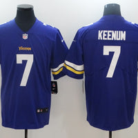 Men's Minnesota Vikings Case Keenum #7 Purple Game Jersey1
