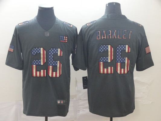 Men's New York Giants Saquon Barkley #26 Black Alternate Game Jersey1