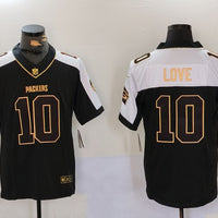 Men's Green Bay Packers Jordan Love #10 Black Game Player Jersey1
