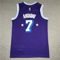 Men's Los Angeles Lakers Carmelo Anthony Purple Swingman Jersey1 - City Edition