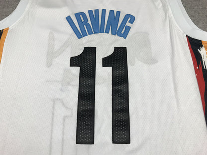 Men's Brooklyn Nets Kyrie Irving #11 White 2022/23 Swingman Jersey1 - City Edition