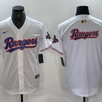 Men's Texas Rangers White 2024 Gold Collection Limited Player Jersey1