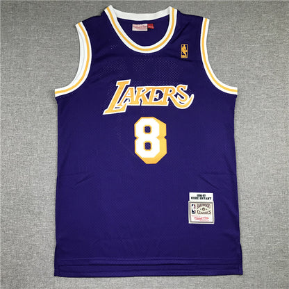 Men's Los Angeles Lakers Kobe Bryant 1996-97 Purple Hardwood Classics Authentic Jersey1