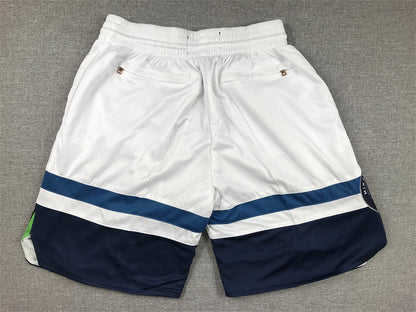 Men's Minnesota Timberwolves White Association Edition Pocket Shorts1