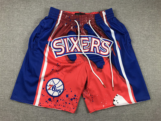 Men's Philadelphia 76ers Red Swingman Pocket Shorts1