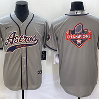 Men's Houston Astros Gray Replica Player Jersey1 Joint Edition