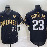 Men's San Diego Padres Fernando Tatis Jr. #23 Black Limited Player Jersey1