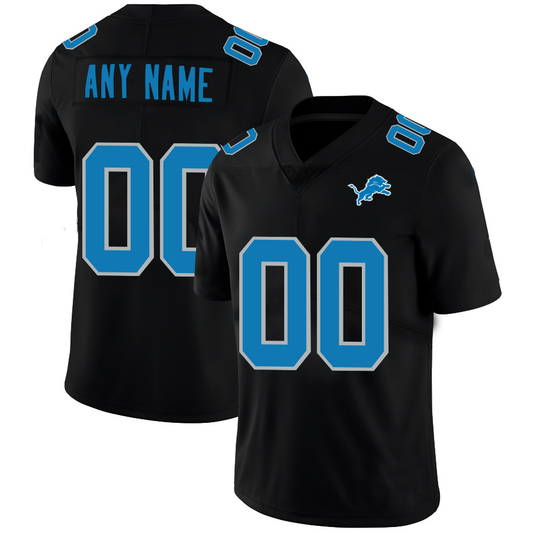 Custom1 Detroit Lions Football Jerseys Black American Stitched Name And Number Size S to 6XL Christmas Birthday Gift