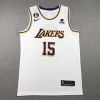 Men's Los Angeles Lakers Austin Reaves #15 White 2022/23 Swingman Jersey1 - Association Edition