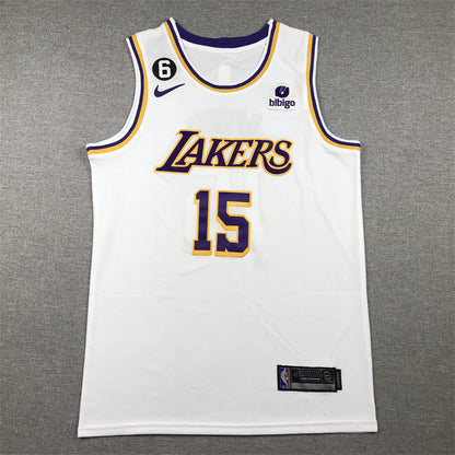 Men's Los Angeles Lakers Austin Reaves #15 White 2022/23 Swingman Jersey1 - Association Edition