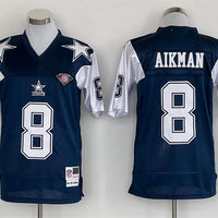 Troy Aikman Dallas Cowboys Mitchell Ness Navy Legacy Replica Player Jersey - JerseysFreak