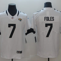 Men's Jacksonville Jaguars Nick Foles #7 White Game Jersey1