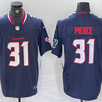 Men's Houston Texans Dameon Pierce #31 Navy Game Jersey