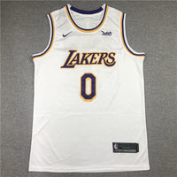 Men's Los Angeles Lakers Russell Westbrook #0 NBA White 2020/21 Swingman Jersey1