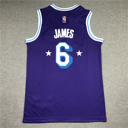 Men's Los Angeles Lakers LeBron James Purple Swingman Jersey1 - City Edition