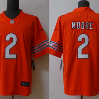Men's Chicago Bears D.J. Moore #2 Orange Player Game Jersey