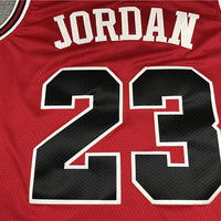 Men's Chicago Bulls Michael Jordan #23 Red Fast Break Replica Player Jersey1