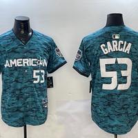Men's American League Adolis Garcia #53 Teal 2023 MLB All-Star Game Limited Player Jersey1