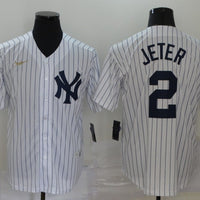 Derek Jeter New York Yankees White Jersey