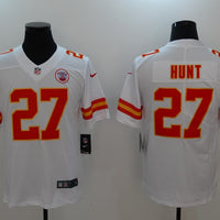 Men's Kansas City Chiefs Karim Hunt #27 White Game Jersey1