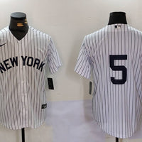 Men's New York Yankees Joe Dimaggio #5 White Limited Player Jersey1