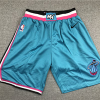 Men's Miami Heat Blue City Edition Basketball Shorts1