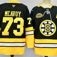 Men's Boston Bruins Charlie McAvoy #73 Black Jersey1