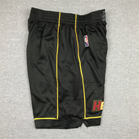 Men's Miami Heat Black City Edition Basketball Shorts1