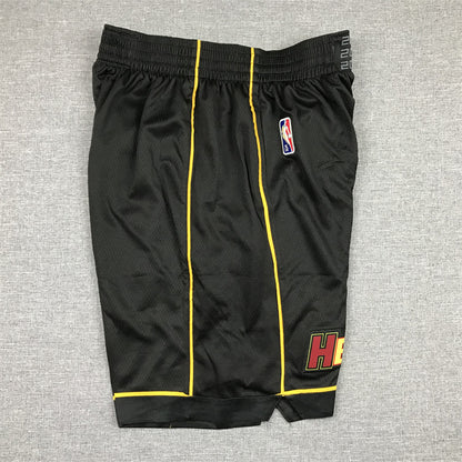 Men's Miami Heat Black City Edition Basketball Shorts1