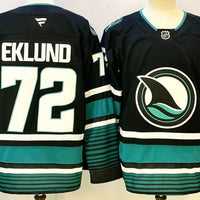 Men's San Jose Sharks William Eklund #72 Fanatics Black Player Jersey