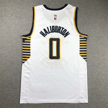 Men's Indiana Pacers Tyrese Haliburton #0 White Swingman Jersey1 - Association Edition
