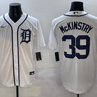 Men's Detroit Tigers Zach McKinstry #39 White Home Replica Player Jersey