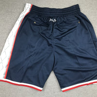 Men's Brooklyn Nets Navy City Edition Basketball Shorts1