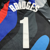 Men's Brooklyn Nets Mikal Bridges #1 Black 2023/24 Swingman Jersey1 - City Edition
