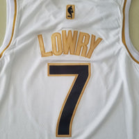 Men's Toronto Raptors Kyle Lowry White Swingman Player Jersey1